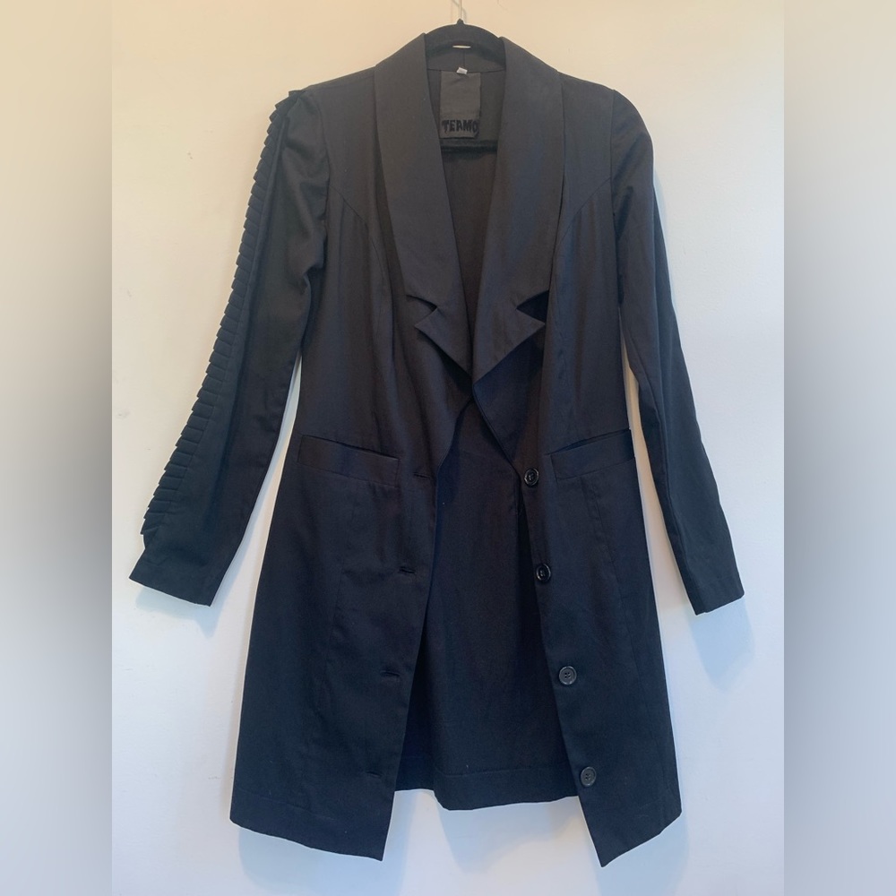 TeAmo Black lightweight jacket.Size :M .Used .Rare jacket with dark style.